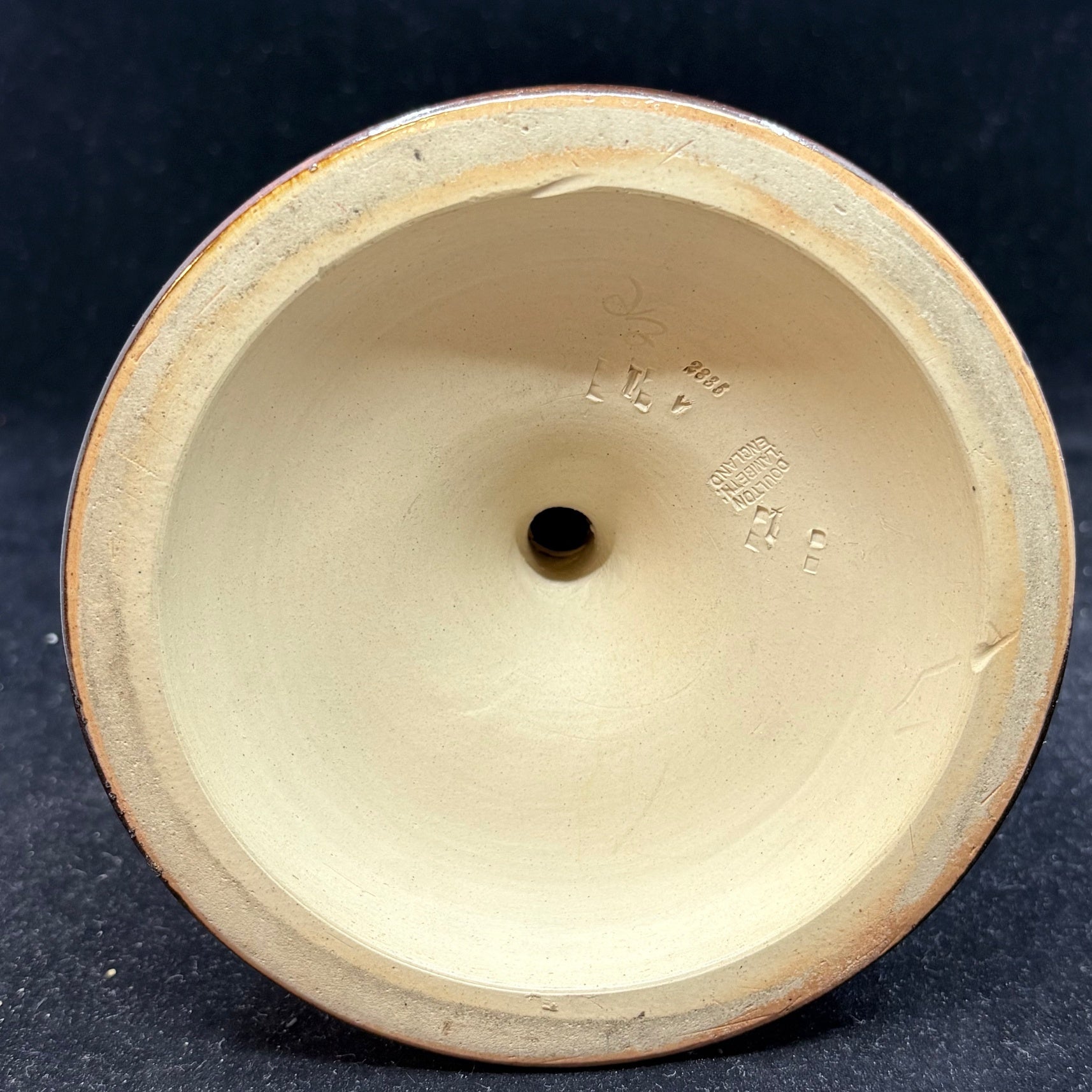 Royal Doulton Lambeth Art Nouveau Candlestick