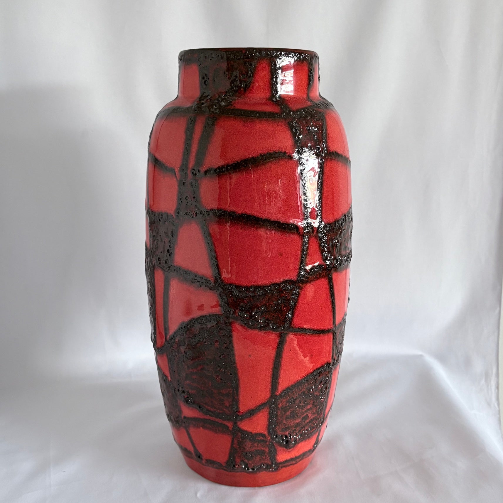 West German Art Pottery Spide Vase 38cm - William Cross 