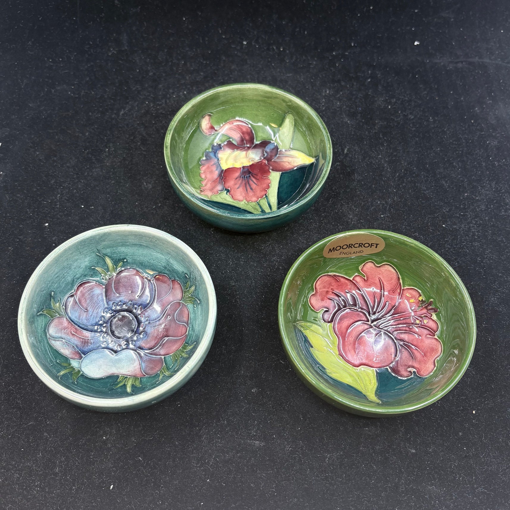 Moorcroft Art Pottery Small Bowls Collection - William Cross