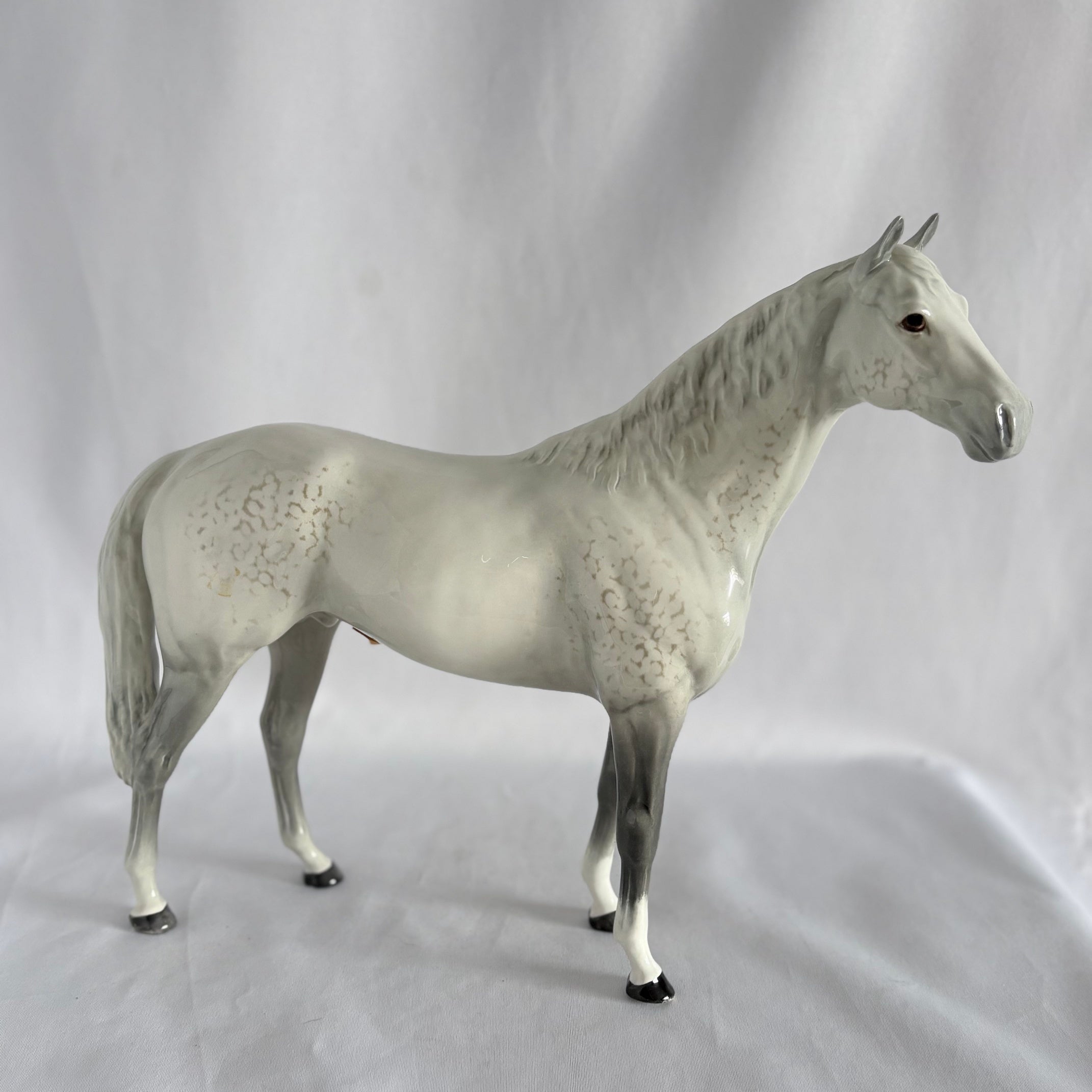 Beswick Large Hunter Horse Model 1734 Grey Gloss Rare Colourway 1961–1963