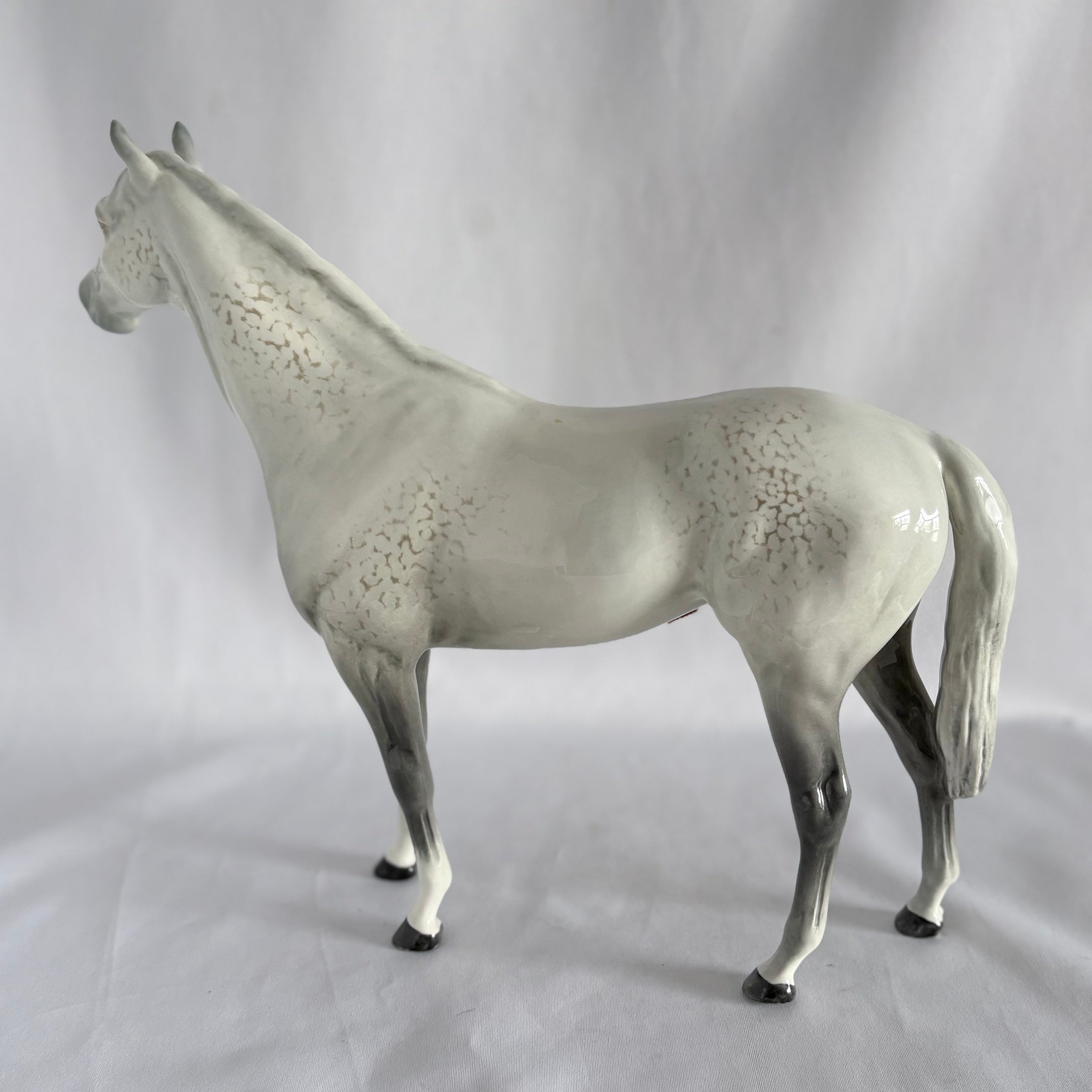 Beswick Large Hunter Horse Model 1734 Grey Gloss Rare Colourway 1961–1963