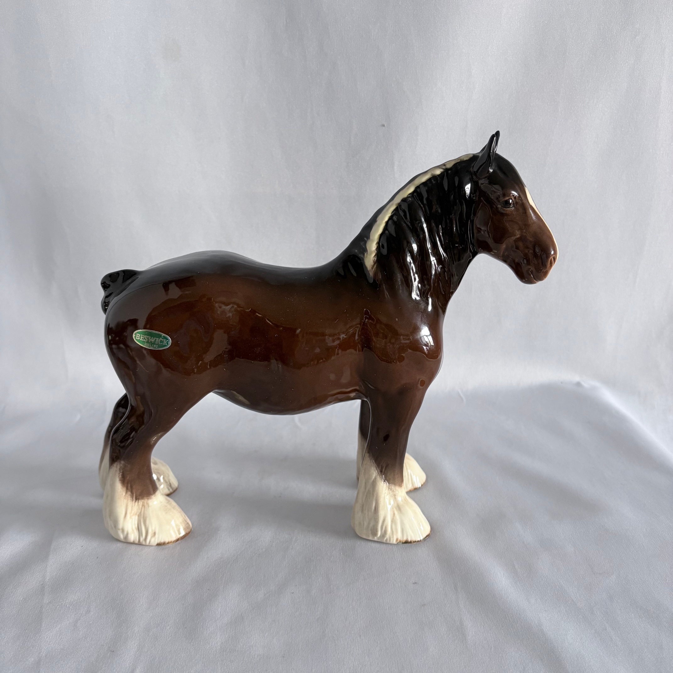 Beswick Shire Mare Model 818 Brown Gloss