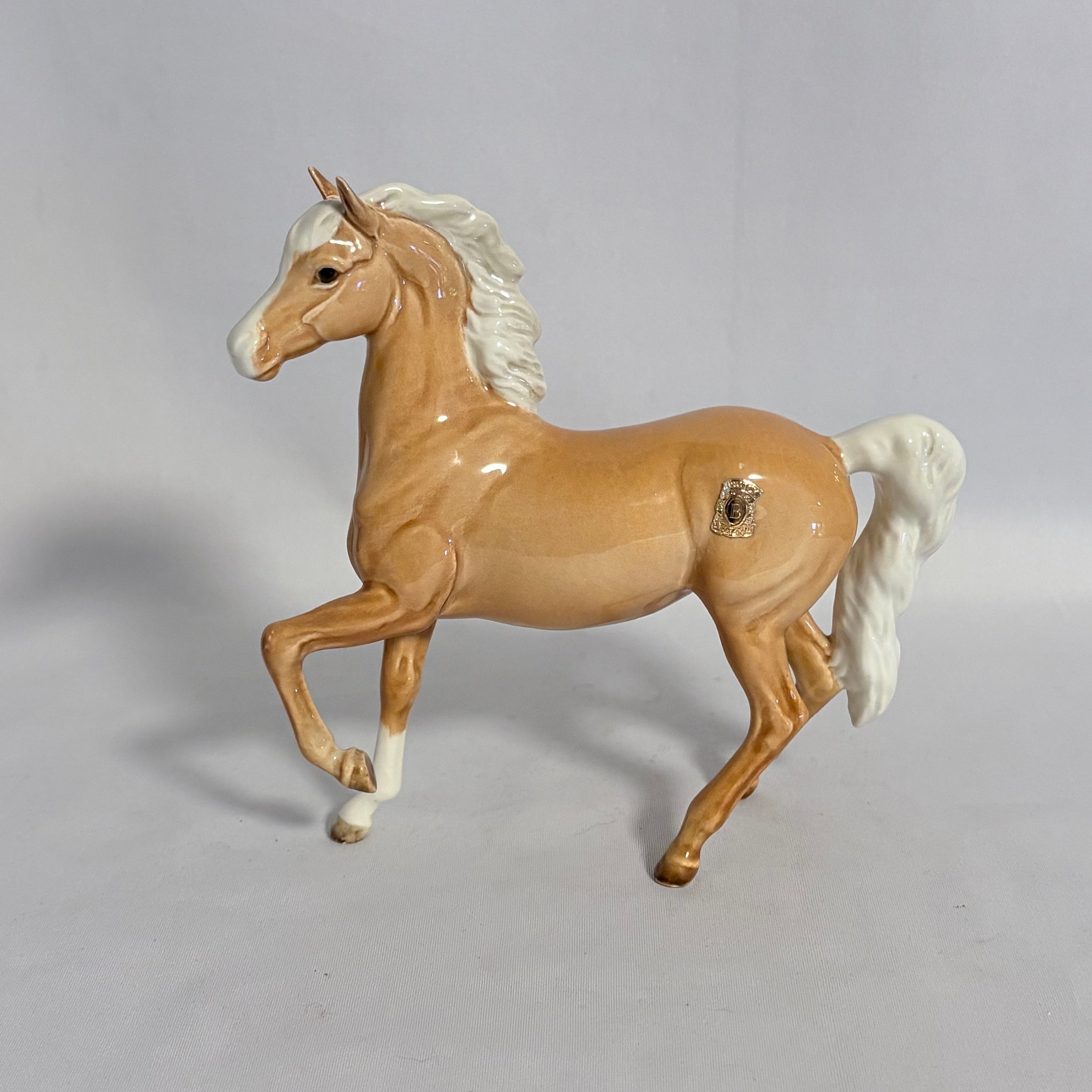 Beswick Prancing Arab Model 1261 1st Version Palomino Gloss 1952–1979