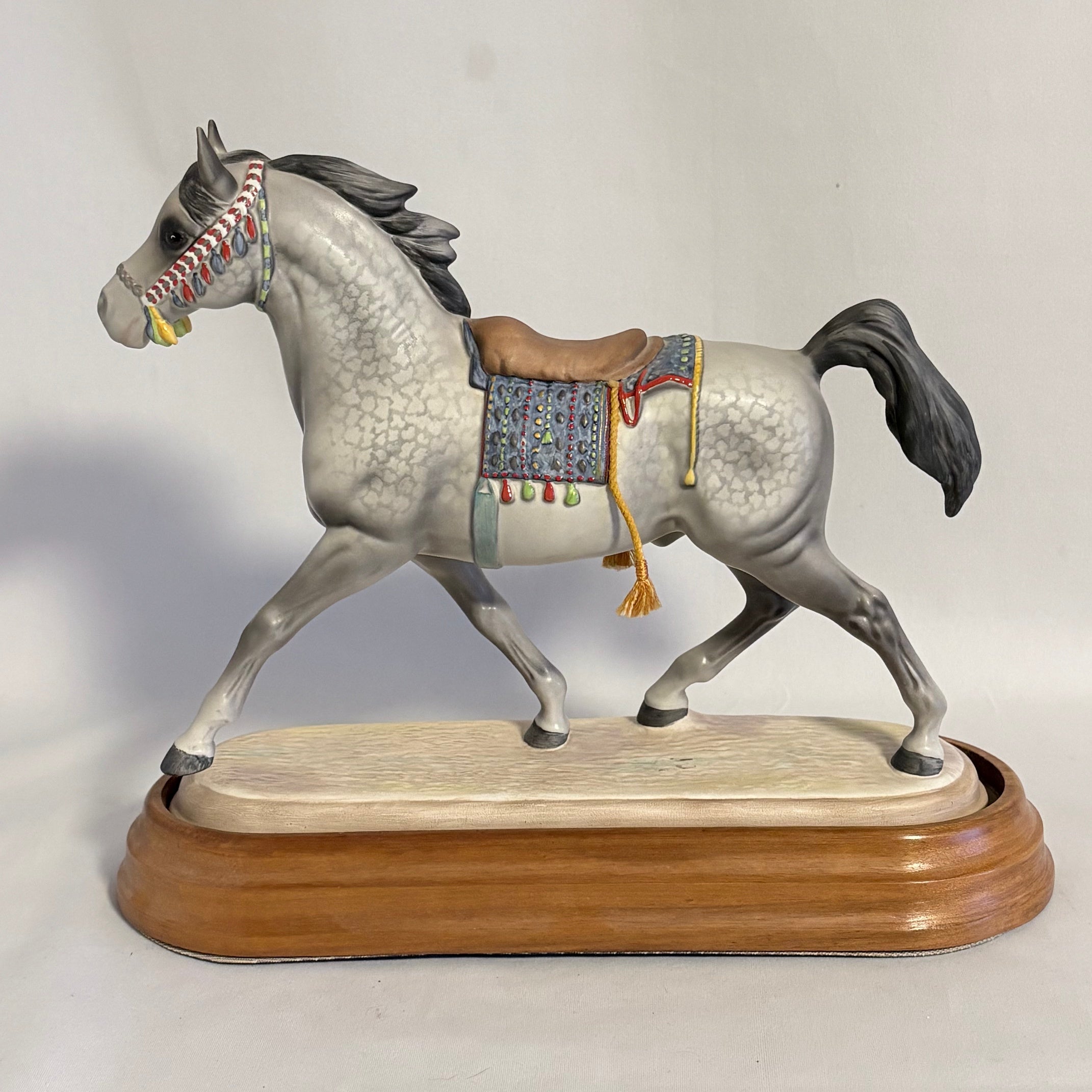 Beswick Arab Stallion with Saddle Model 2269 Dapple Grey Gloss 1970–1975