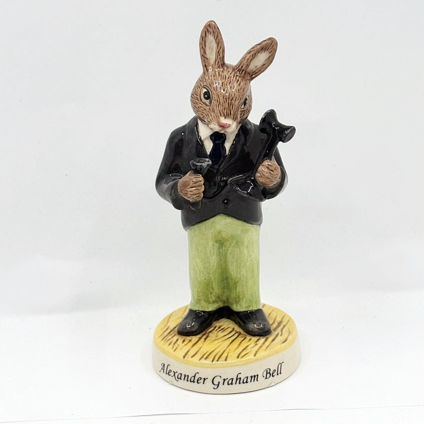 Royal Doulton Bunnykins Alexander Graham Bell DB436 – Inventors Collection