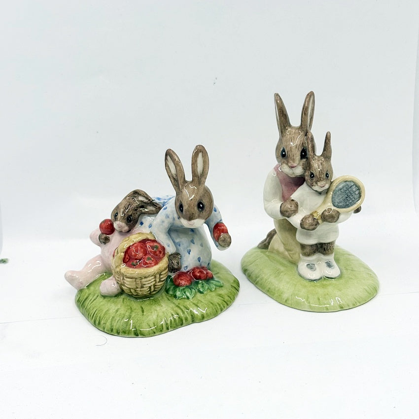 Royal Doulton Bunnykins Tennis & Strawberries DB278/277 – Ltd Ed 3000
