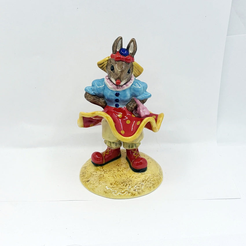 Royal Doulton Bunnykins Clown Collection-Rudolph Ringmaster, Clarissa, Clarence & Tino the Trixter DB330, 331, 332, 333 – Events 2005