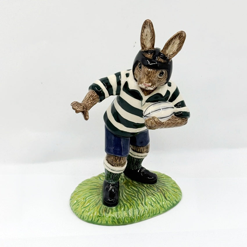 Royal Doulton Bunnykins Heading for a Try DB449 – Past Times Collection