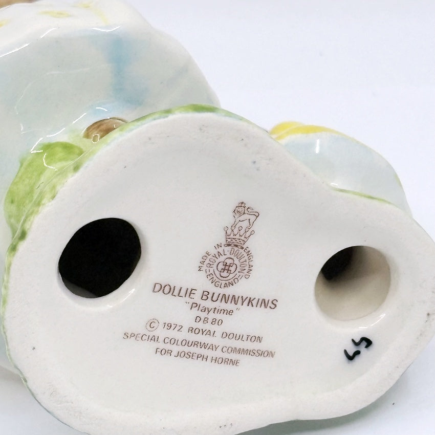 Royal Doulton Bunnykins Dollie Playtime DB80-Horne