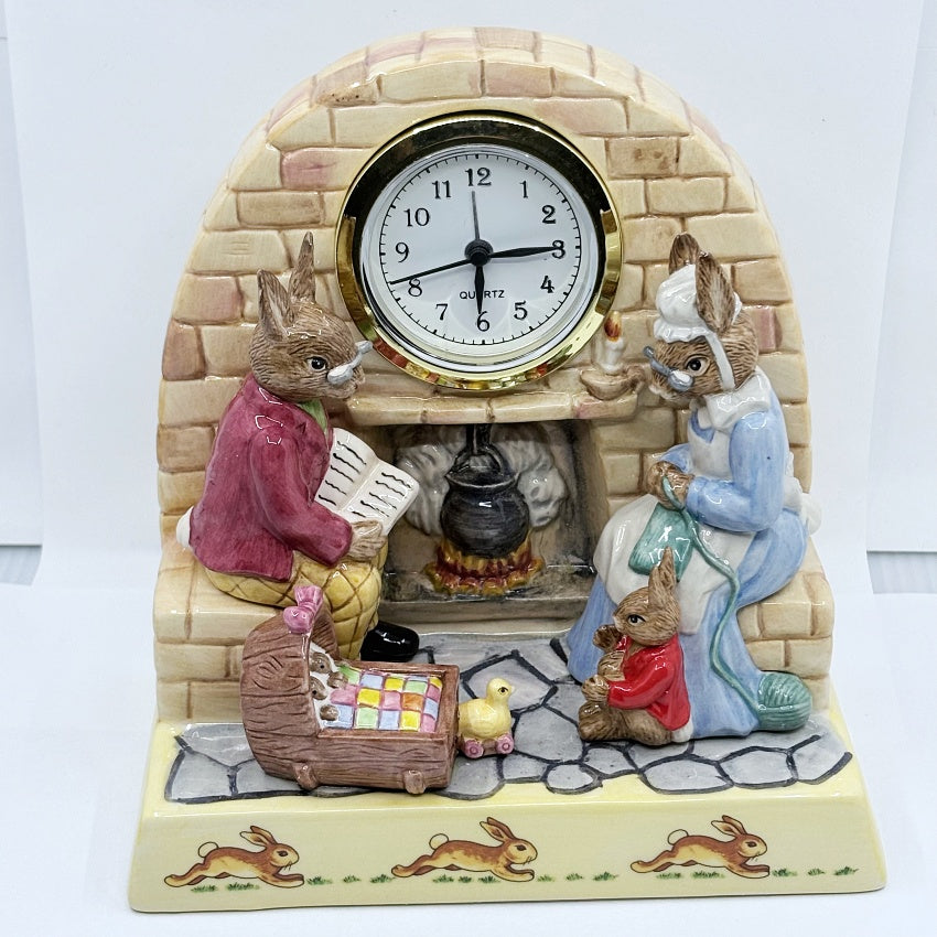 Royal Doulton Bunnykins Alarm Clock Family Time