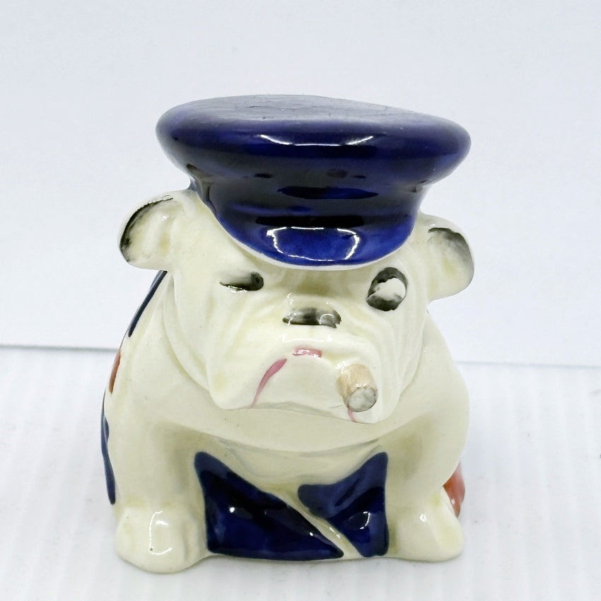 Royal Doulton Bulldog Seated with Trinity Cap — Small