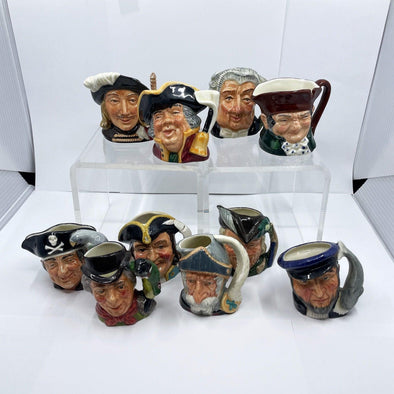 Royal Doulton Character Jug Miniatures ETC Set of 10