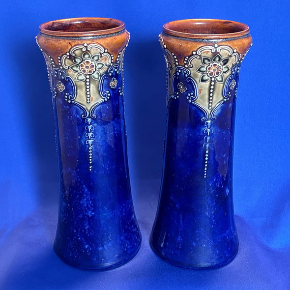 Pair of Royal Doulton Art Nouveau Vases