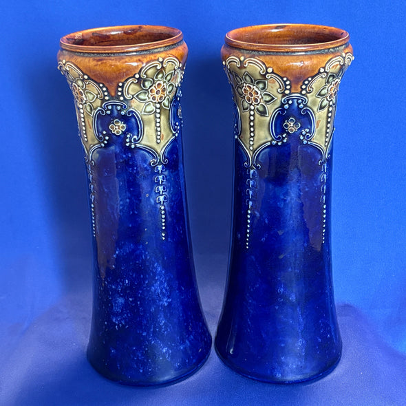 Pair of Royal Doulton Art Nouveau Vases