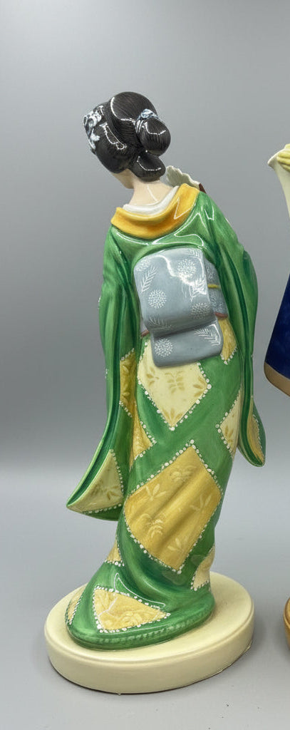 Royal Doulton Figurines Koko & Yum Yum HN2898, HN2899 - The Mikado Collection - William Cross-Back