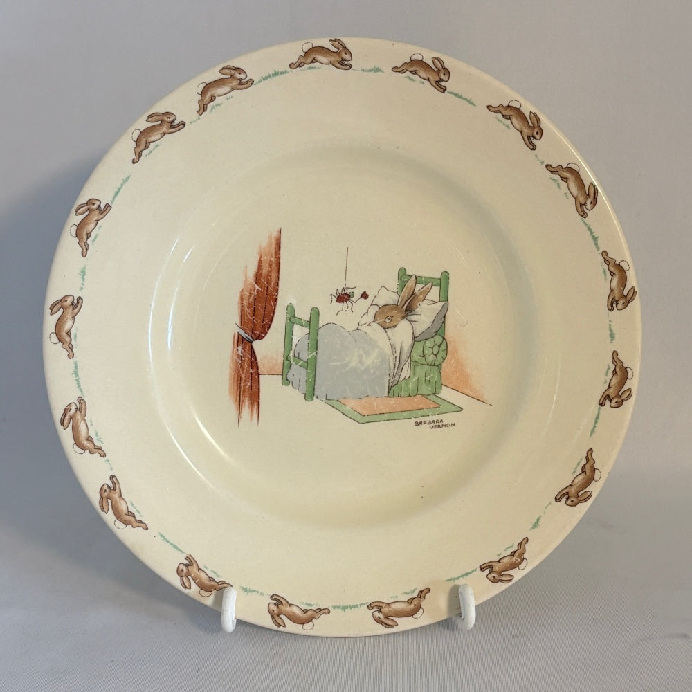 Frightening Spider Plate Royal Doulton Bunnykins