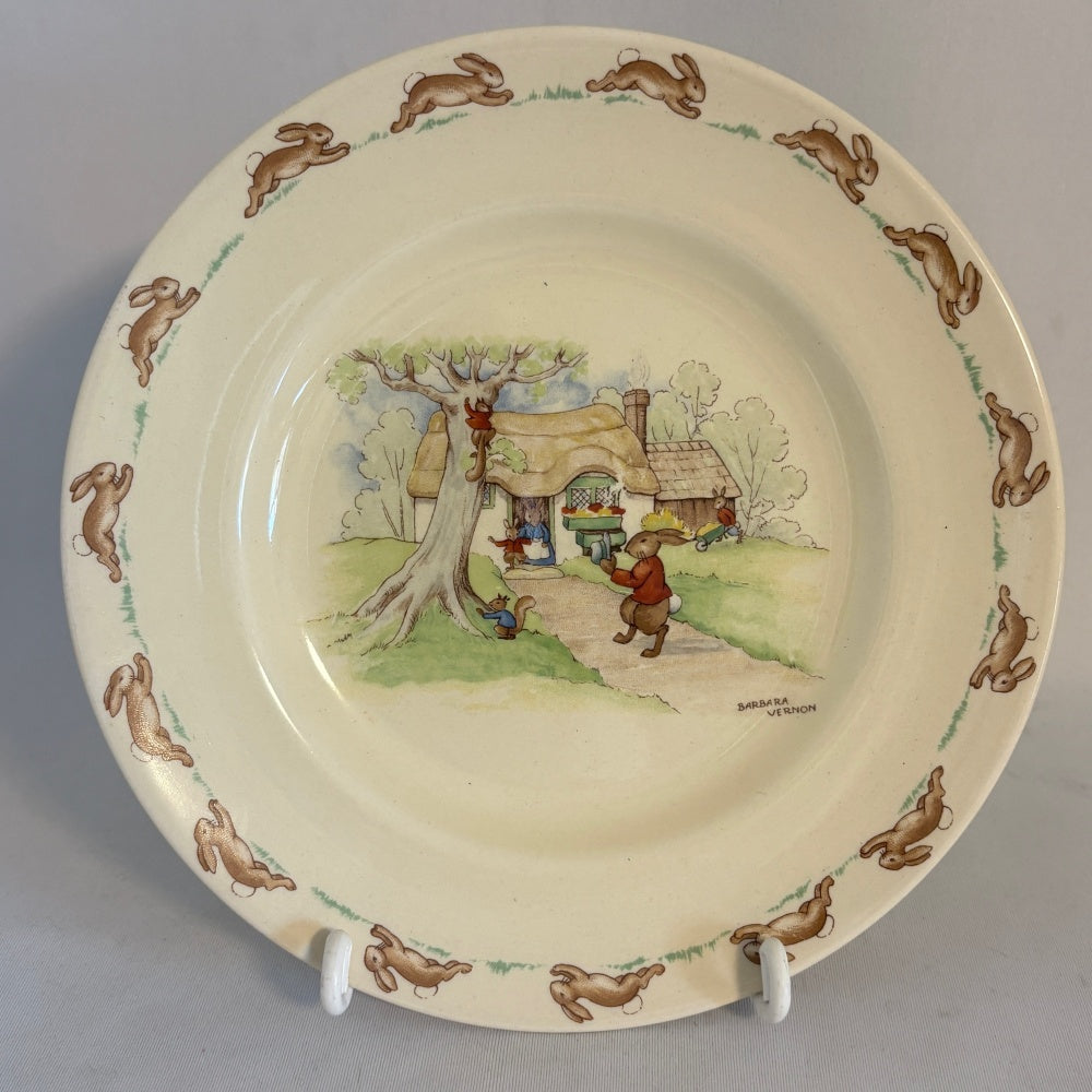 Visiting the Cottage Plate Royal Doulton Bunnykins