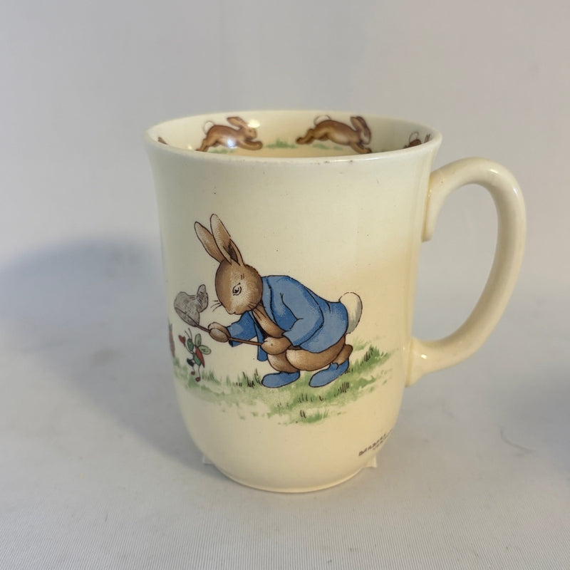 Netting a Cricket Don Beaker Royal Doulton Bunnykins