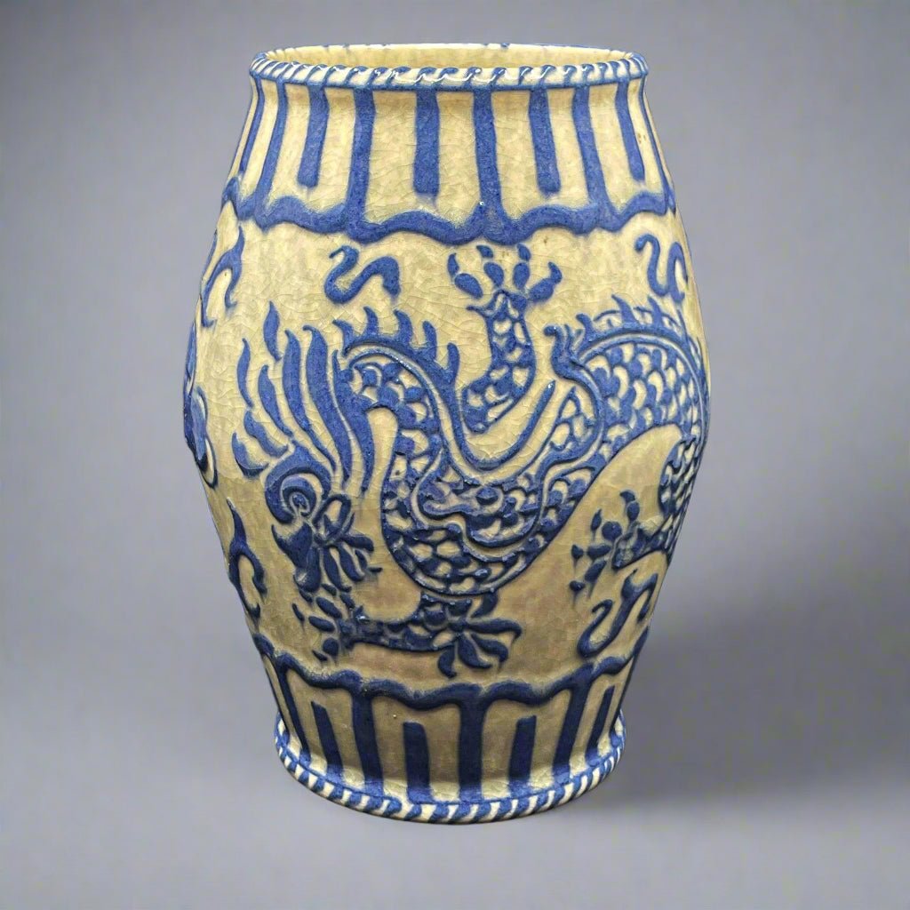 Charlotte Rhead Blue Dragon Vase - William Cross