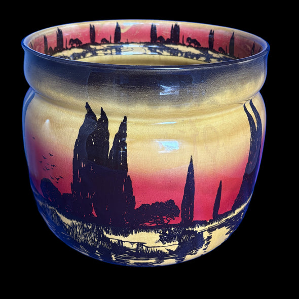 Royal Doulton Jardniere Poplars at Sunset - William Cross