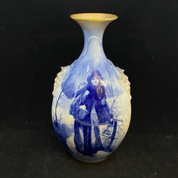 Royal Doulton Blue Children Vase - William Cross 