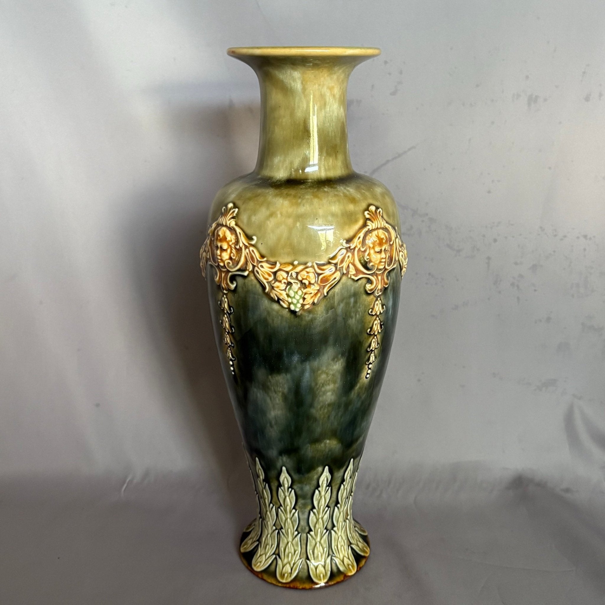 Royal Doulton Lambeth Neo Clossical Style Vase - William Cross