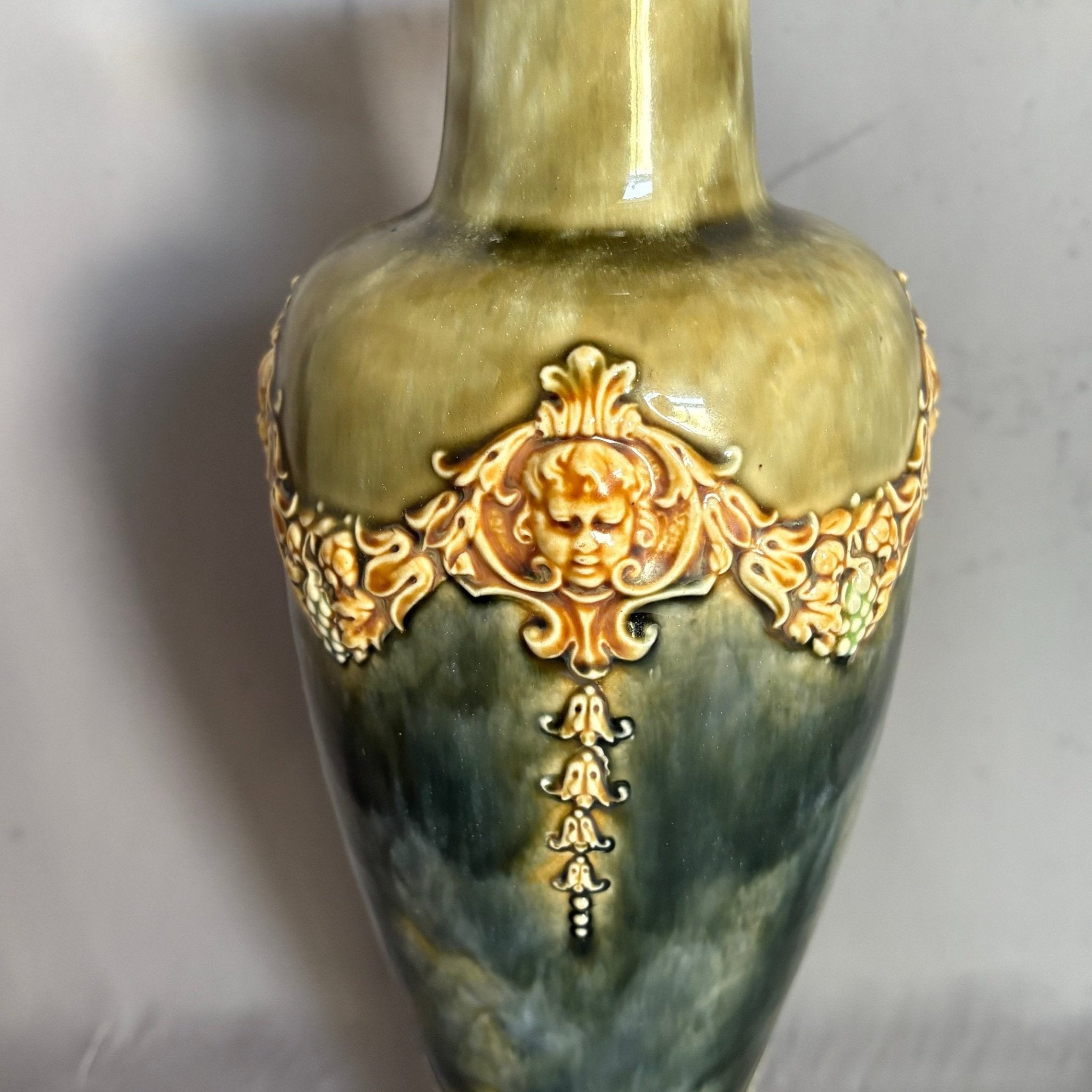 Royal Doulton Lambeth Neo Clossical Style Vase - William Cross