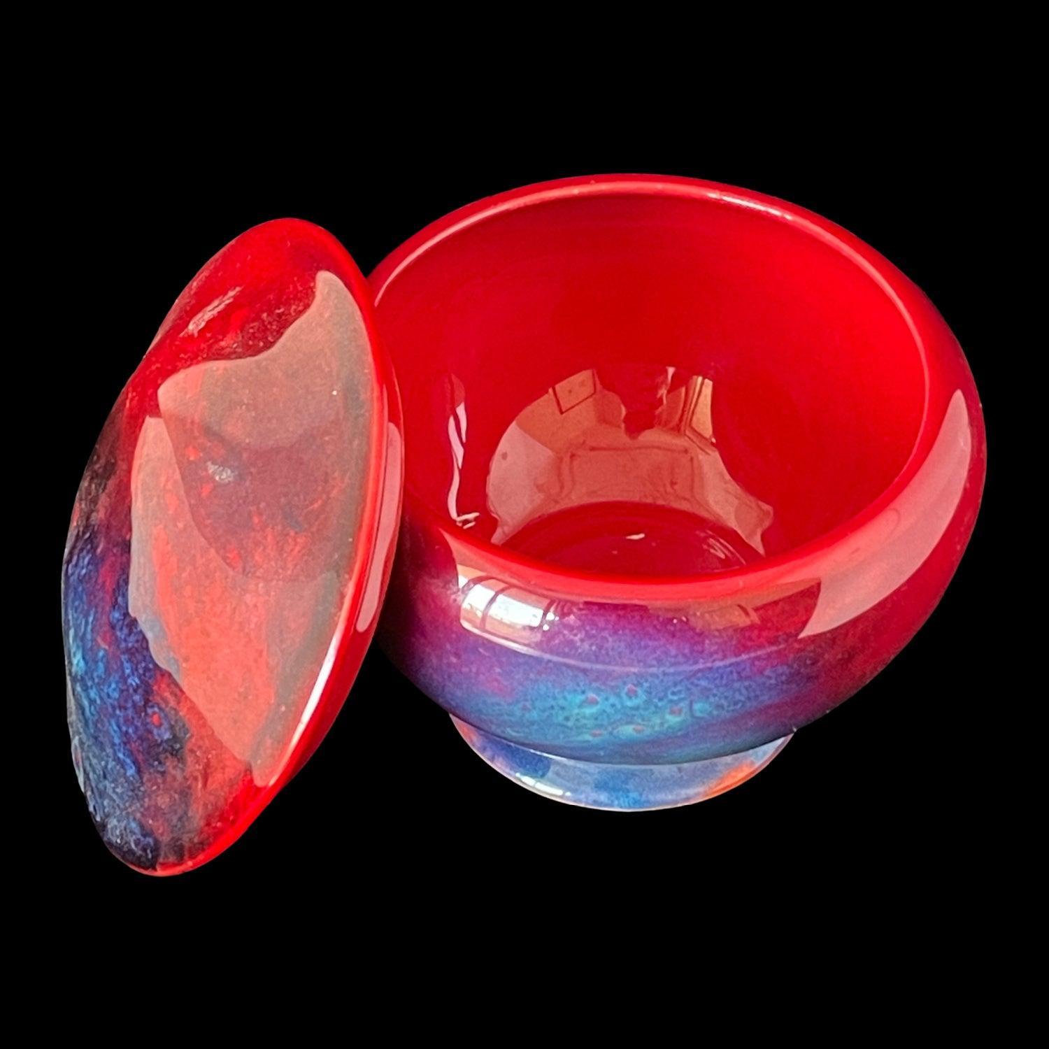 Royal Doulton Flambe Sung Covered Box - William Cross